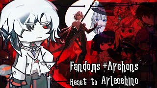 FandomsArchons react to Arlecchino ‖The KnavePeruere ‖ Genshin impact ‖☆reupload [upl. by Zedekiah949]