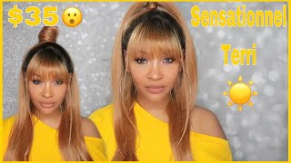 MUST HAVE 35 LACE FRONT WITH BANGS SENSATIONNEL TERRI FT GLAMOURTRESSCOM [upl. by Bindman]