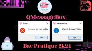 Astuce 3  Qt Désigner QMessageBox  Bac info [upl. by Hewart]