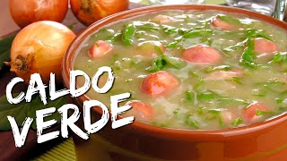 Receita de caldo Verde com Batata  Como fazer caldo verde português [upl. by Anits]