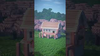 Minecraft Cherry Blossom Survival House shorts minecrafttutorial minecraft minecraftshorts [upl. by Renado]