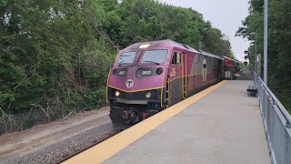 MBTA HSP46 2027 Entering Holbrook Randolph [upl. by Euqinitram549]