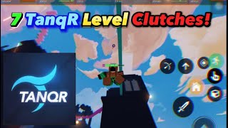 7 INSANE TanqR Level Clutches Roblox Bedwars [upl. by Hermine464]