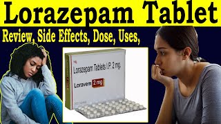 Lorazepam Tablets ip 2mg  Loravem 2mg review in Hindi  Uses Side Effects Dose [upl. by Firooc]