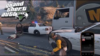 GTA 5 Police Pursuit Driving Police car Ultimate Simulator crazy chase 94 [upl. by Kaila613]