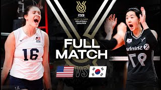 🇺🇸 USA vs 🇰🇷 KOR  Paris 2024 Olympic Qualification Tournament  Full Match  Volleyball [upl. by Pattani45]