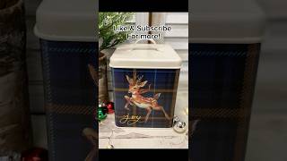 DIY Retro Christmas Canister using IronOrchidDesigns transfers amp Decoupage Paper christmascrafts [upl. by Lars]