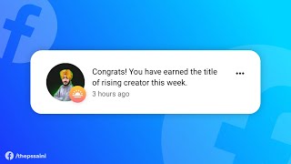 Facebook Rising Creator  Hindi [upl. by Nnelg]