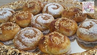 أروع محينشات بالكفة بعجينة رغايف بمذاق بسطيلة الدجاج petits pains escargots a la viande hachée [upl. by Rikki]