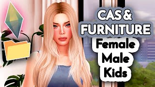 Sims 4 Huge CC Folder  CAS amp Furniture  Female Male Kids Maxis Alpha Cc Folder Download The Sims 4 [upl. by Leuqram]