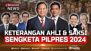 BREAKING NEWS  Keterangan Ahli amp Saksi PrabowoGibran Sidang Sengketa Pilpres 2024 [upl. by Annahoj]