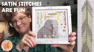 Satin Stitch Tutorial  Tips amp Tricks for the Endangered Species Club [upl. by Eitak]