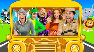 Wheels on the Bus at the Zoo  Kids Nursery Rhymes [upl. by Collimore]