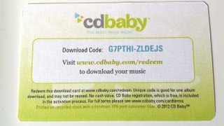 CD Baby Download Card Walkthrough  How to Redeem a CD Baby Download Card  Andrew Plait [upl. by Cira926]