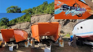 Blessing of the biggest power boat built in this era in Bequia SVG [upl. by Eidderf993]