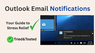 Fix Outlook Not Showing New Email Notifications  PCGUIDE4U [upl. by Nnaeirrac]