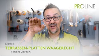 Dürfen TerrassenPlatten waagerecht verlegt werden [upl. by Iruyas]