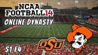 NCAA Football 14  Online Dynasty  Oklahoma State  S1E4  Headin to Cincinnati [upl. by Viens]