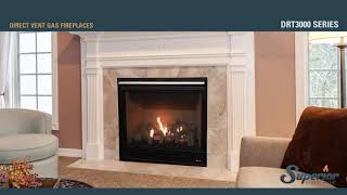 Superior Fireplaces  DRT3000 Burn Video [upl. by Bamby325]