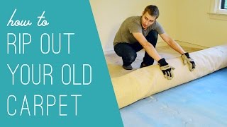 How To Rip Out An Old Carpet [upl. by Ber]