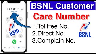 BSNL Customer Care Number  Bsnl Costomer Care [upl. by Yesac]