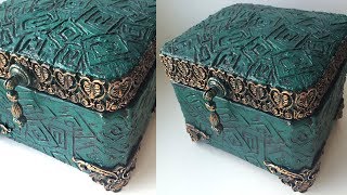 DIY Beautiful jewelry box  Handmade box  Paper craft [upl. by Akihsal]