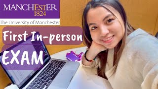 inperson EXAM vlog at Uni of Manchester Taking exam at Hogwarts 3 am library and more [upl. by Yxor]