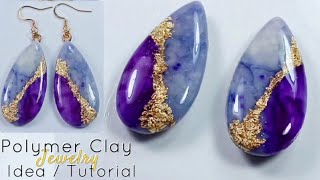 Clay Jewellers Polymer Clay Earrings Idea and Tutorial  LoviCraft [upl. by Efar]