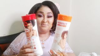 THE BEST LIGHTENING LOTION WHITE SECRET LOTIONPERFECT GLOW CARROT LOTION [upl. by Materse]