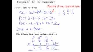 16 Factorization of cubic expressions with example [upl. by Hew]