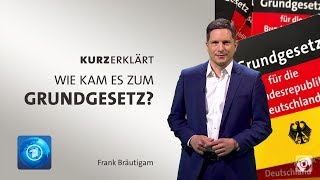 kurzerklärt Wie kam es zum Grundgesetz [upl. by Asirralc625]