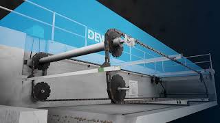 DEWA Scraper Shaft Assembly – For heavy sludge loads wastewater wastewatertreatment [upl. by Uela]