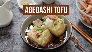 Agedashi Tofu Recipe  How to Cook at Home [upl. by Htinek]