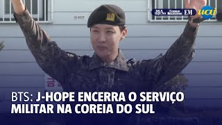 JHope vocalista do BTS encerra o serviço militar na Coreia do Sul [upl. by Alsi]