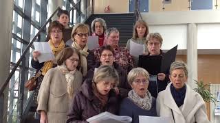 Moment fort avec une chorale improvisée au travail l’hymne des femmes composé en 1971 par le MLF [upl. by Oirelav]