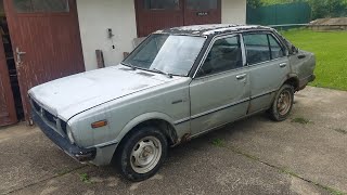 Rusty 1979 Toyota Corolla KE30 Deluxe start [upl. by Ateuqirne476]