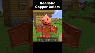 Copper realistic golem in minecraft [upl. by Kurzawa]