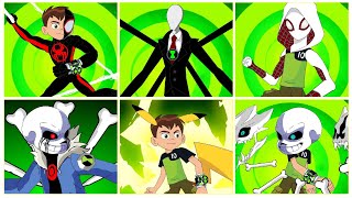 Ben 10 Pikachu Miles Morales Slender Man  Fanmade Transformation [upl. by Settera320]