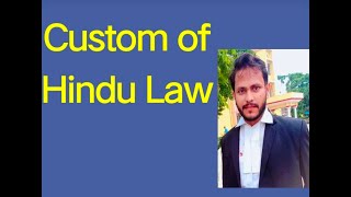 Customs and its essentials in Hindu law Custom HinduLaw [upl. by Anglim]