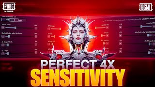 Get ZERO RECOIL on ANY DEVICE with 4X SENSITIVITY Settings  Best gyroscope sensitivity  PUBGM [upl. by Burkhart]