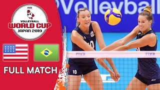 USA 🆚 Brazil  Full Match  Women’s Volleyball World Cup 2019 [upl. by Gardener]