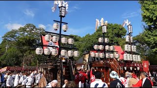 2024年 尾張津島 秋まつり 石採祭車奉納 津島神社 その２ [upl. by Monson]