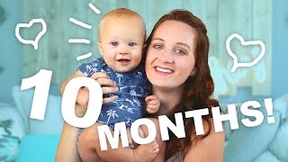 LEARNING TO WALK  10 Months Facts About Finn [upl. by Skoorb]