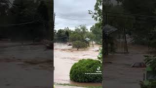 Hurricane Helene Asheville house floats away [upl. by Shum]