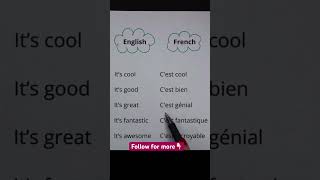 French Basic Phrases👆🏻Pls Subscribe 🇫🇷frenchlanguagelearner frenchclass frenchlesson french [upl. by Haon592]