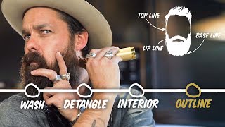 How to Trim Your Beard at Home 4 Step Tutorial  GQ [upl. by Aztinad]