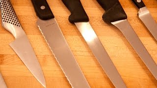 Kitchen Knives Essential Tutorial  Chef Knife Kit Essential [upl. by Dnalyr]