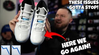 HERE WE GO AGAIN CHECK YOUR PAIRS OF JORDAN 11 “LEGEND BLUES” THESE QUALITY CONTROL ISSUES ARE BAD [upl. by Howlyn407]