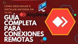 COMO DESCARGAR E INSTALAR ANYDESK EN PC [upl. by Nicolis924]