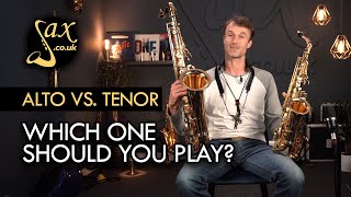 Alto Saxophone Vs Tenor Saxophone [upl. by Tnecillim359]